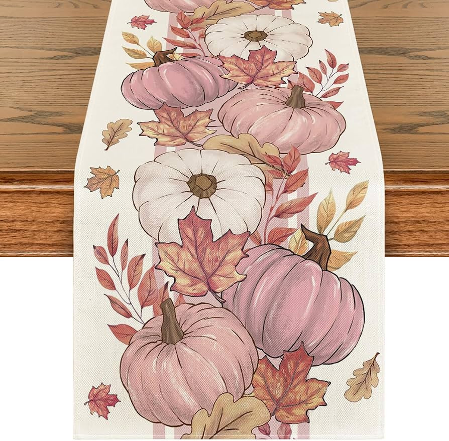 Artoid Mode 210 GSM Fall Table Runner Home Party Decor 13x72 Inch | Amazon (US)