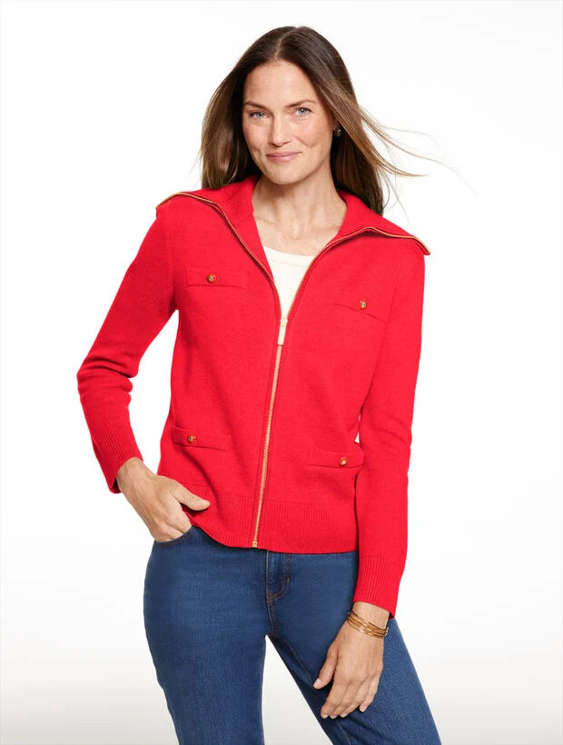 Full-Zip Cardigan | Talbots