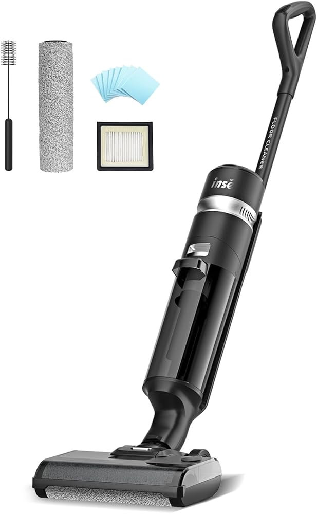 INSE Wet Dry Vacuum Cleaner Lightweight Cordless Vacuum and Mop for Hard Floors Wet-Dry Cleaning ... | Amazon (US)