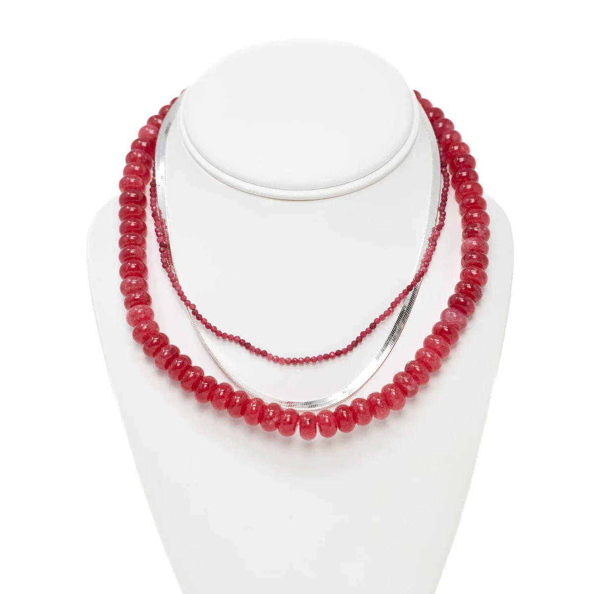 Paint The Town Red Necklace Stack | Allie + Bess