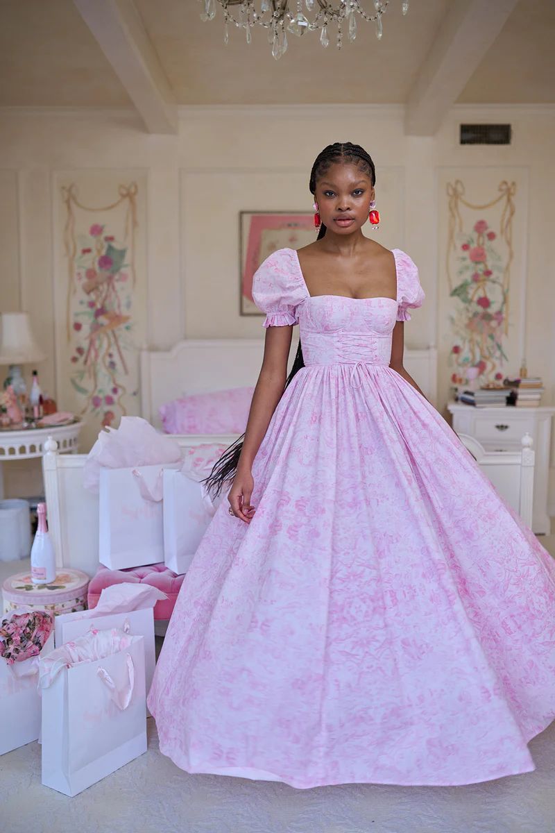 The Pink Porcelain Renaissance Dress | Selkie Collection