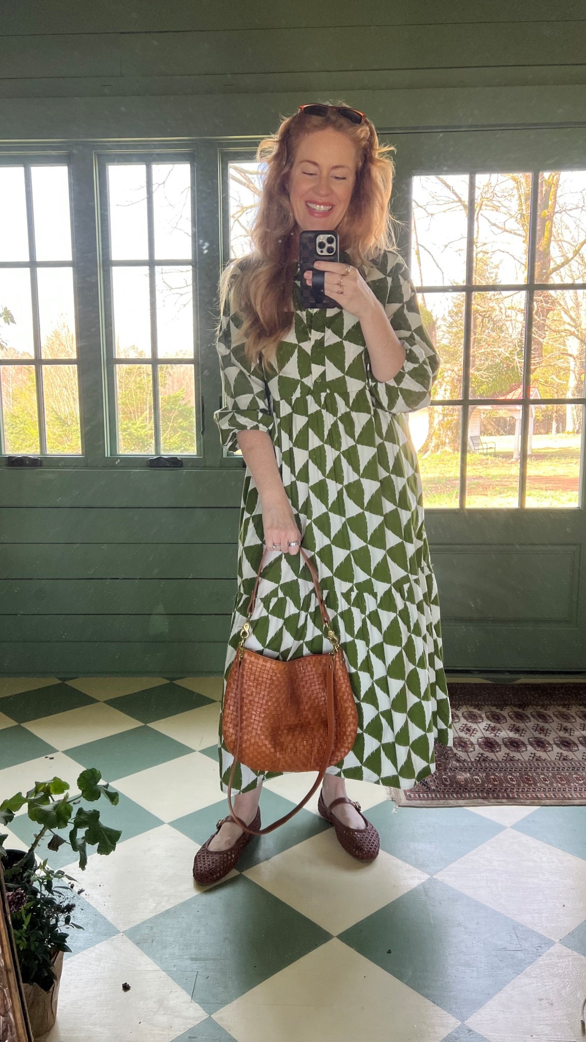 church outfit spring dress ballet flats clare v bag

#LTKSeasonal #LTKStyleTip #LTKOver40