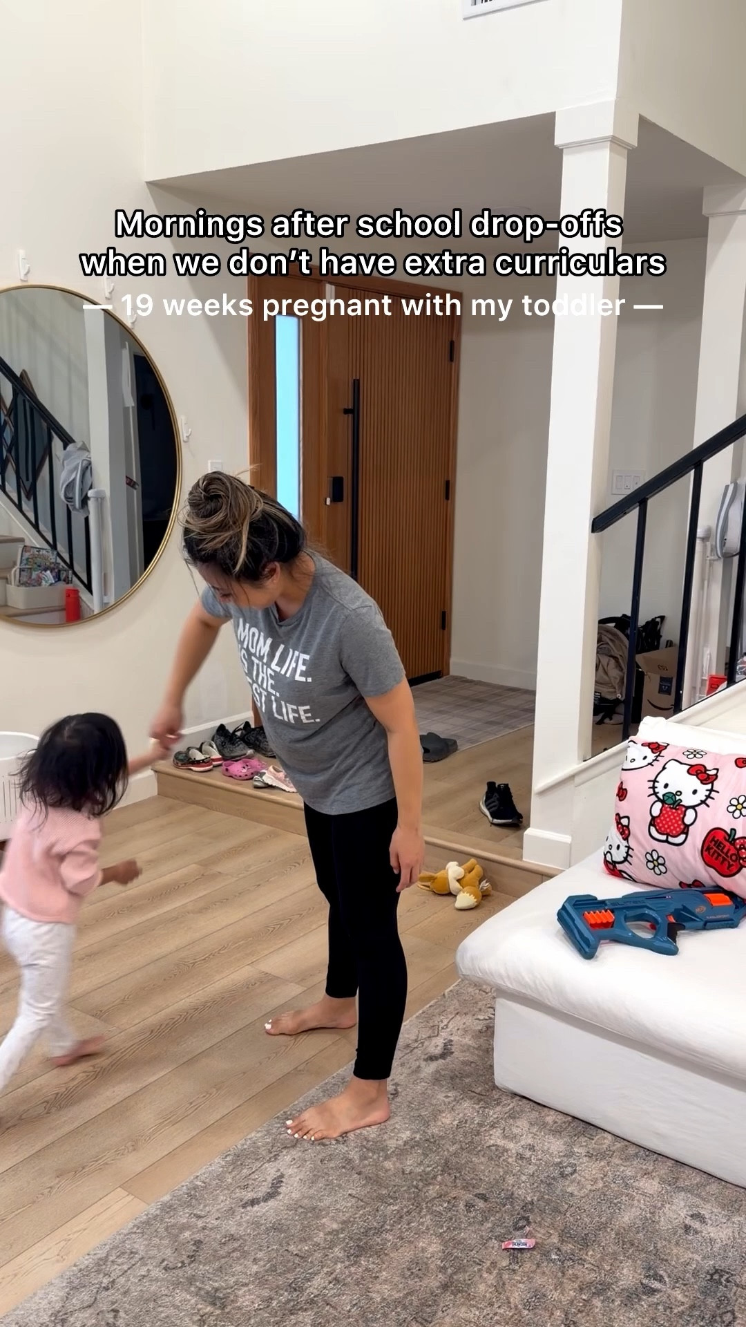 Mornings with my toddler, 19 weeks pregnant 

#LTKBaby #LTKKids #LTKBump