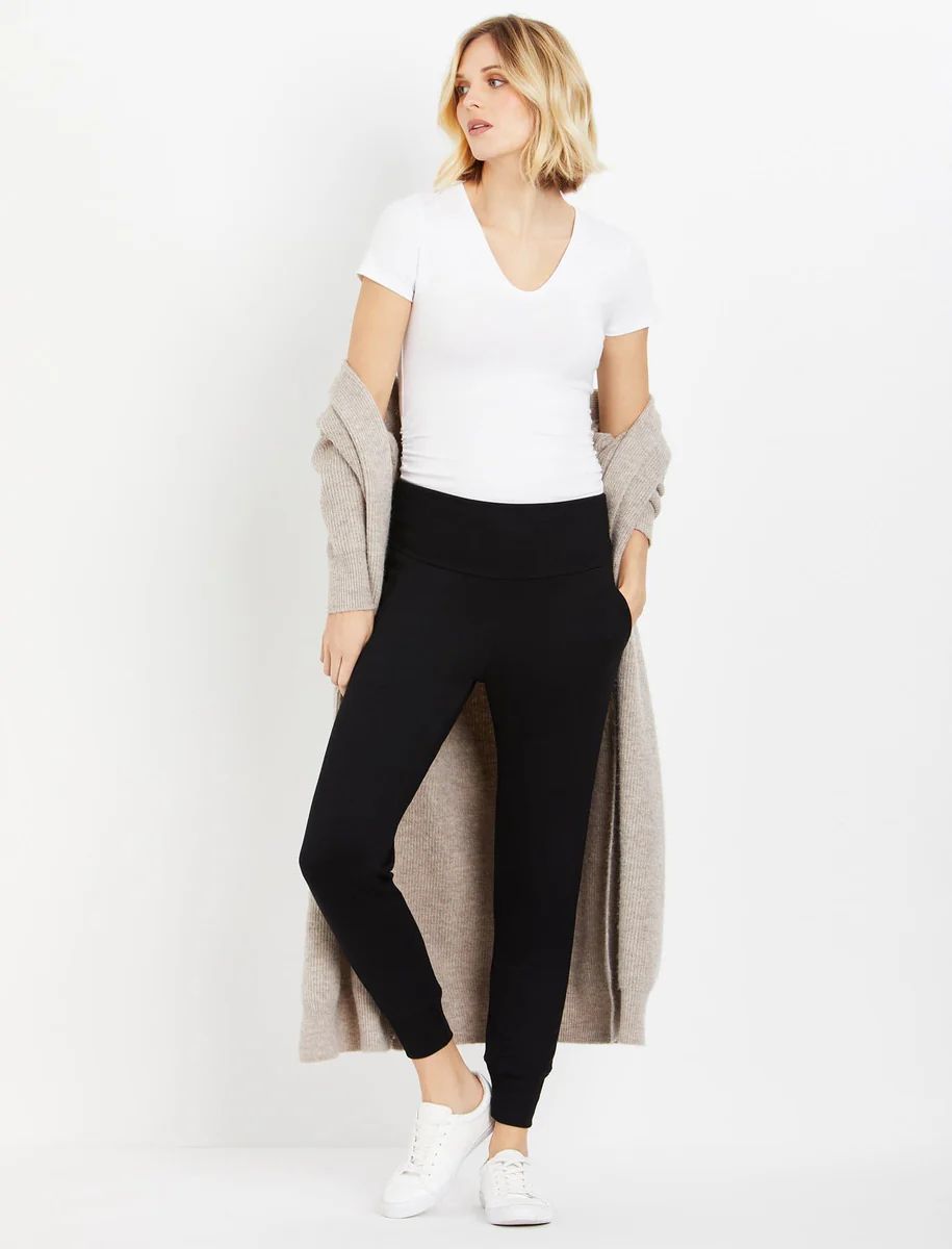 Beyond The Bump Fold Over Belly Maternity Jogger | A Pea In The Pod
