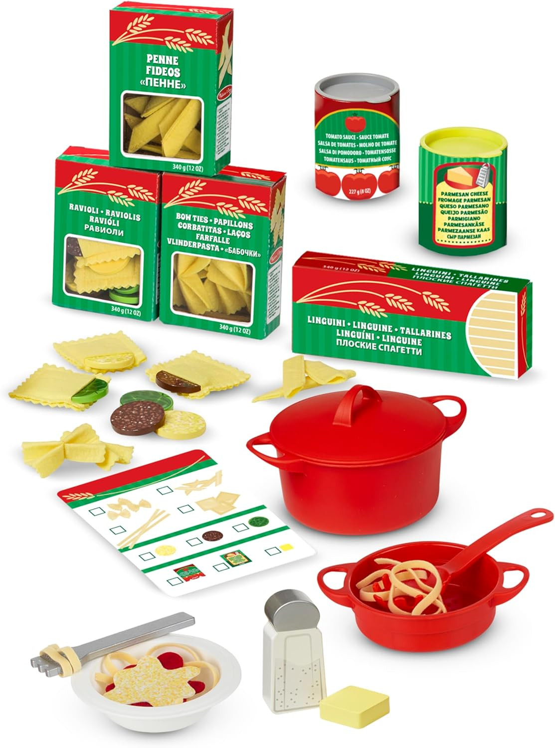 Melissa & Doug Prepare & Serve Pasta Play Food Set | Wooden Play Food Sets For Kids Kitchen, Pret... | Amazon (CA)