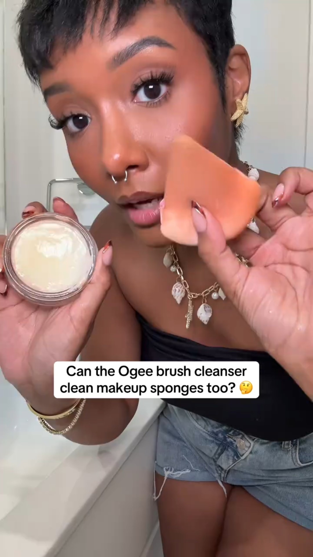 I have always seen people cleaning their brushes with the Ogee cleanser and it's so good!!

#LTKgrwm #LTKdayinmylife #LTKootd