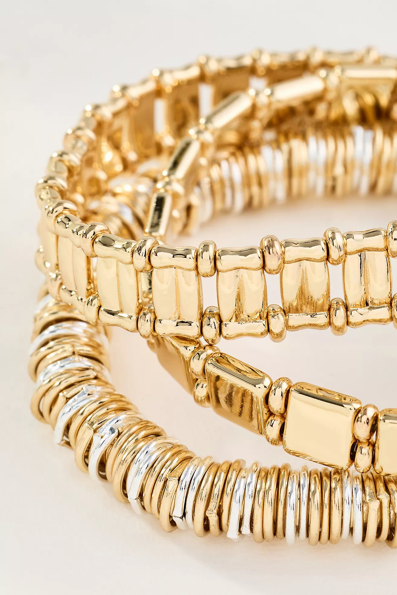 Assorted Stretch Bracelets, Set of 3 | Anthropologie (US)