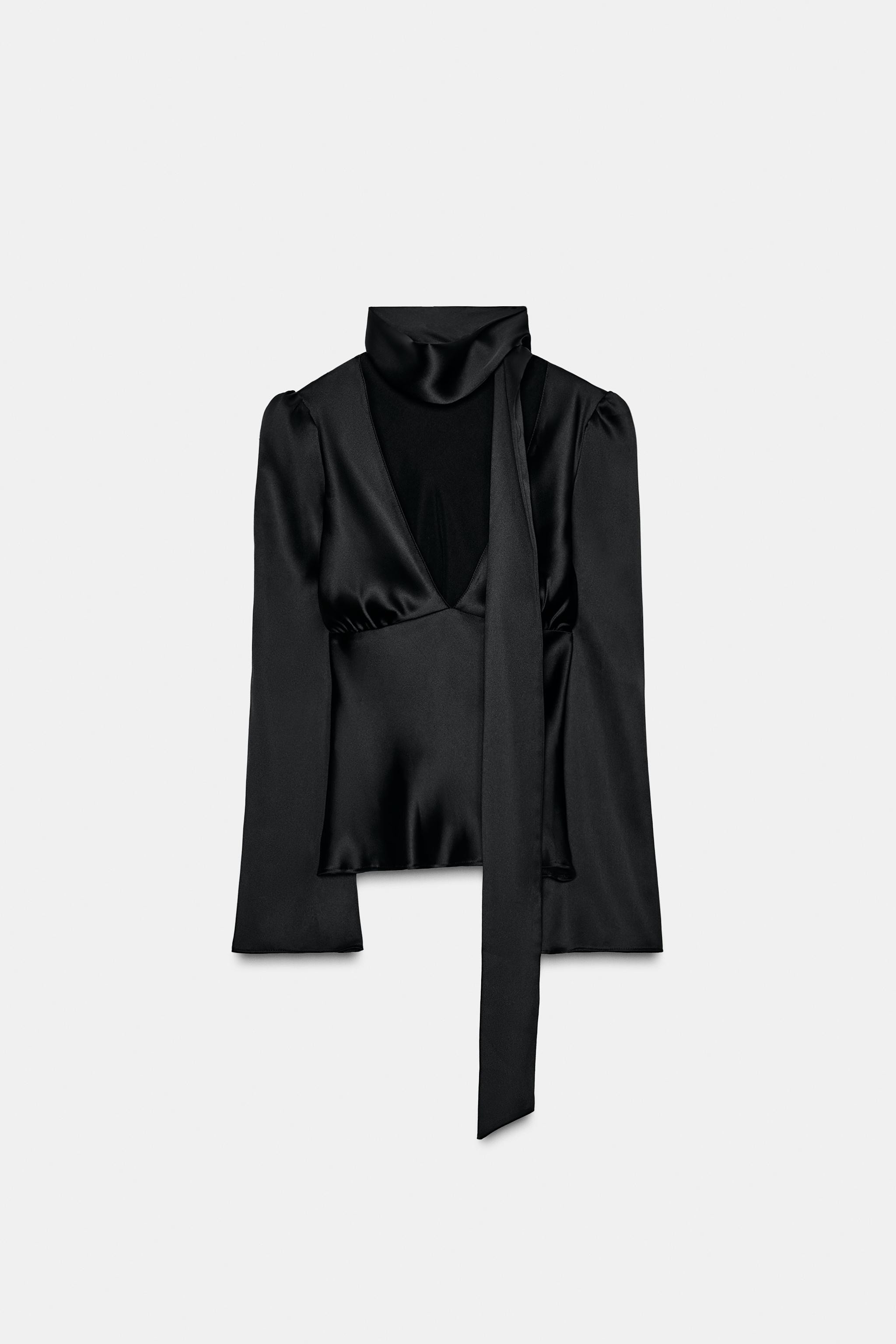 FOULARD SATIN SHIRT | Zara UK