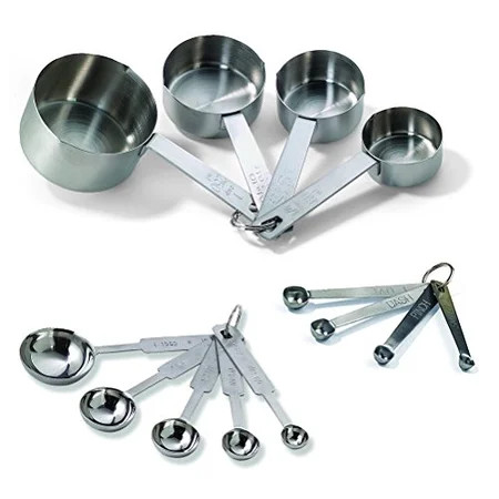 TableCraft Bakers Dozen Measuring Set Includes Measuring Spoons, Measuring Cups and Spice Spoons | Walmart (US)
