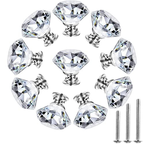 NORTHERN BROTHERS Dreeser Knobs Drawer Knobs Crystal Knobs - Diamond Glass Knobs and Pull Knobs for  | Amazon (US)
