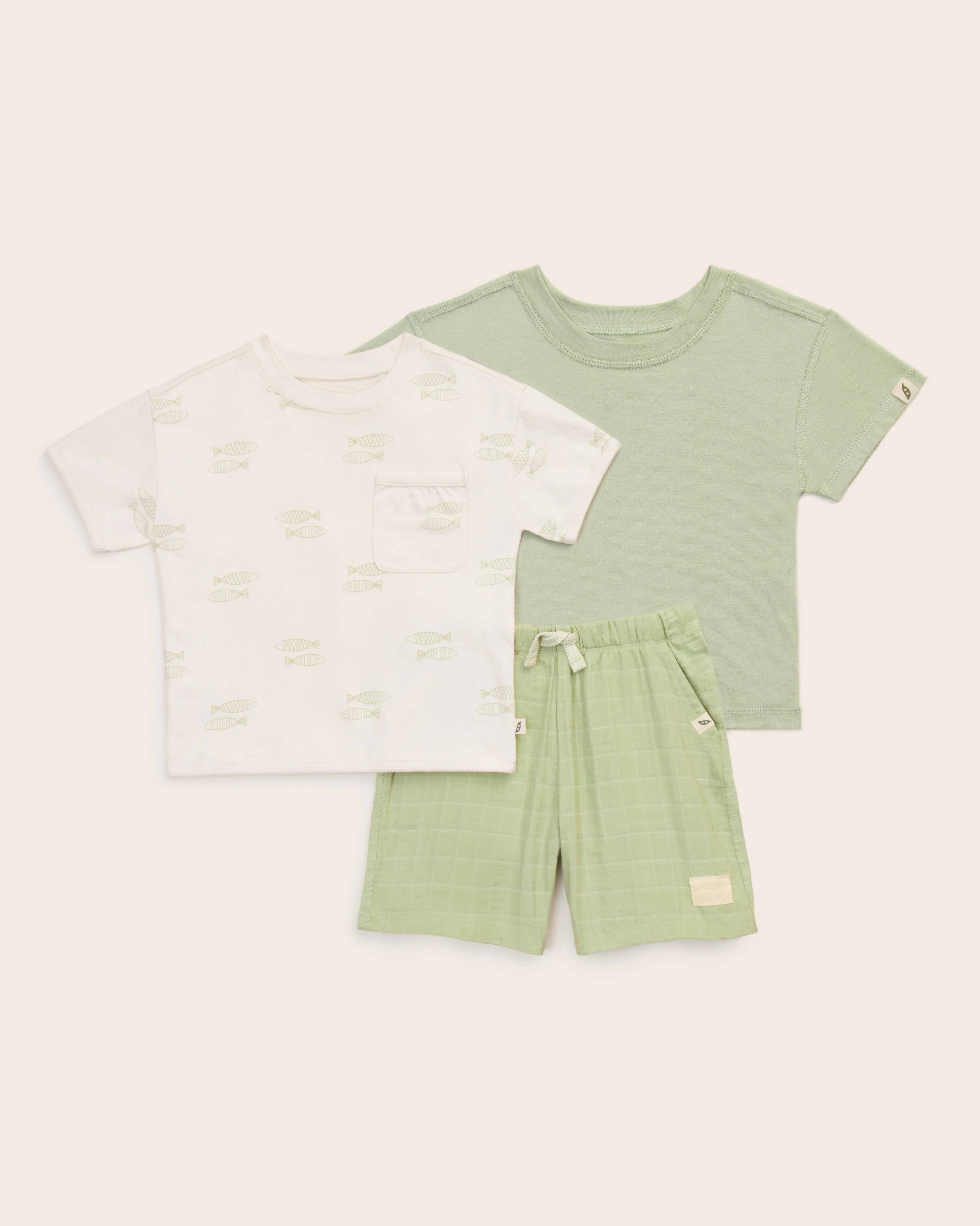 3-Piece Organic Cotton Sunny Days Set | easy-peasy