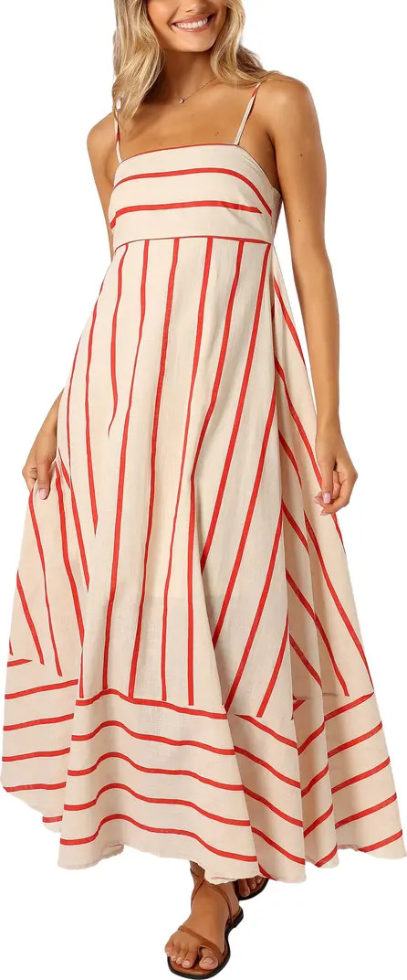 Brea Stripe Cotton Maxi Sundress | Nordstrom
