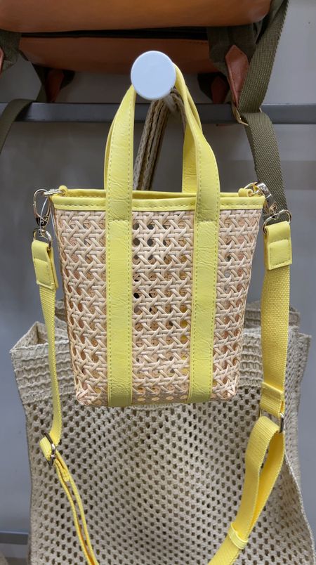 Cute yellow rattan /wicker bag for summer! ☀️ Small crossbody & super affordable!

#LTKitbag #LTKfindsunder50 #LTKVideo