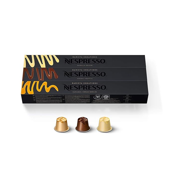 Nespresso Capsules OriginalLine, Barista Flavored Pack, Mild Roast Espresso Coffee, 30 Count Espr... | Amazon (US)