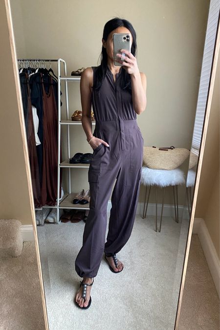 Vacation outfit. Spring outfit  Jumpsuit is a great one to dress up or down. The material is a lightweight athleisure type and doesn’t really wrinkle, so it is a great option for travel. I have and love the plain wide leg style of this jumpsuit from last year too. This new option has utility pockets and drawstrings at the ankles to also wear them cinched like joggers. Currently on sale for 25% off. Size down if in between; I am also in the petite at 5’4. 


Follow my shop @ahintofglameveryday on the @shop.LTK app to shop this post and get my exclusive app-only content!

#liketkit #LTKtravel #LTKover40 #LTKsalealert
@shop.ltk
https://liketk.it/4EJ68

#LTKover40 #LTKsalealert #LTKtravel