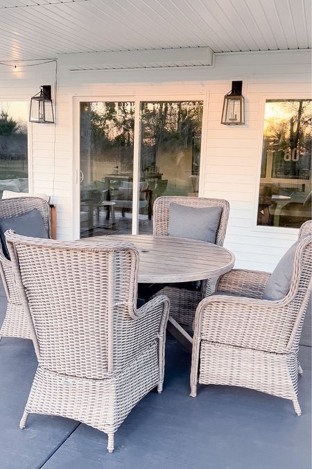 Linked our outdoor patio dining set here and outdoor lighting lanterns! 

#LTKSeasonal #LTKhome