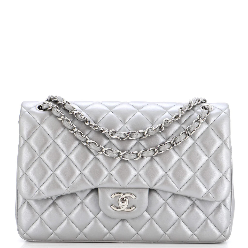 Classic Double Flap Bag Quilted Lambskin Jumbo | Rebag