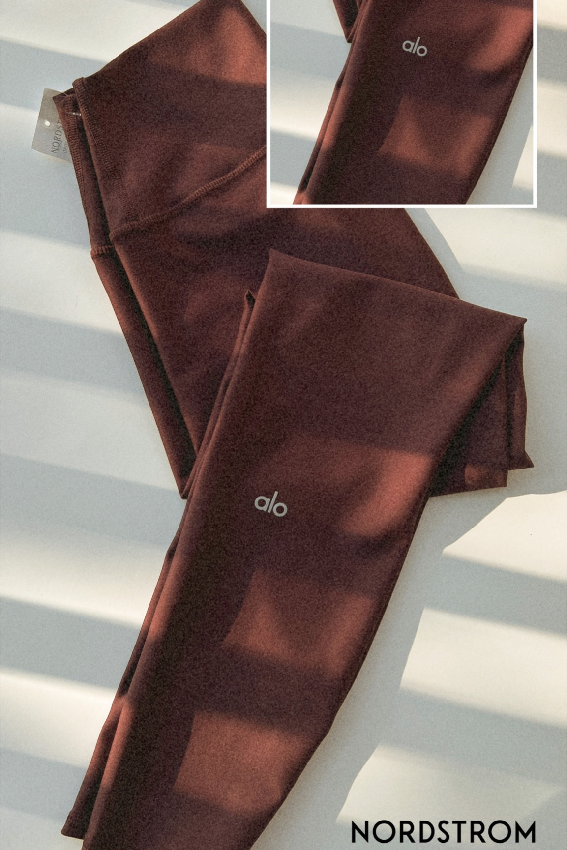 Alo Yoga | Airlift High Waist Midi Leggings  | Cherry Cola | fall style | Nordstrom 

#LTKfit #LTKstyletip #LTKSeasonal