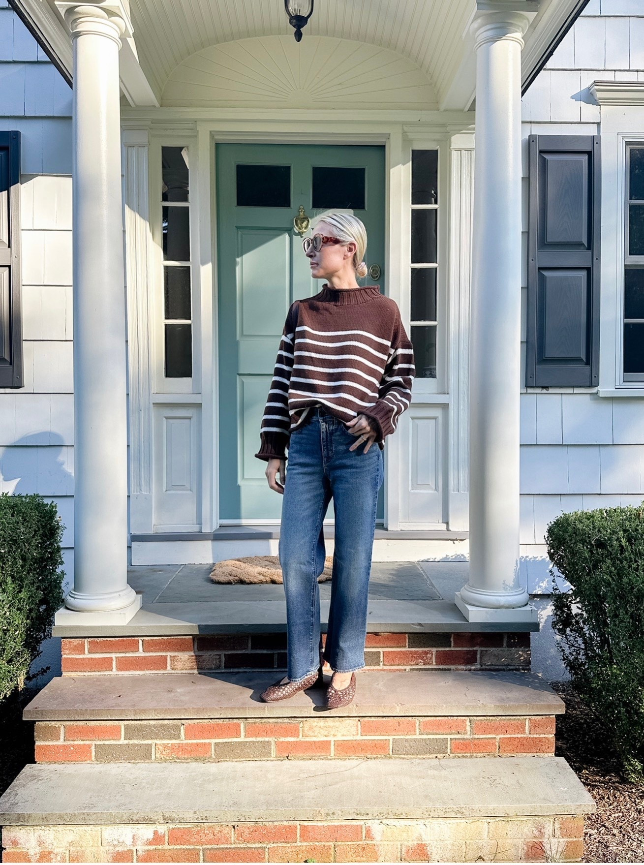 Winter outfit - @jcrew roll neck sweater is back in stock 

#LTKSeasonal