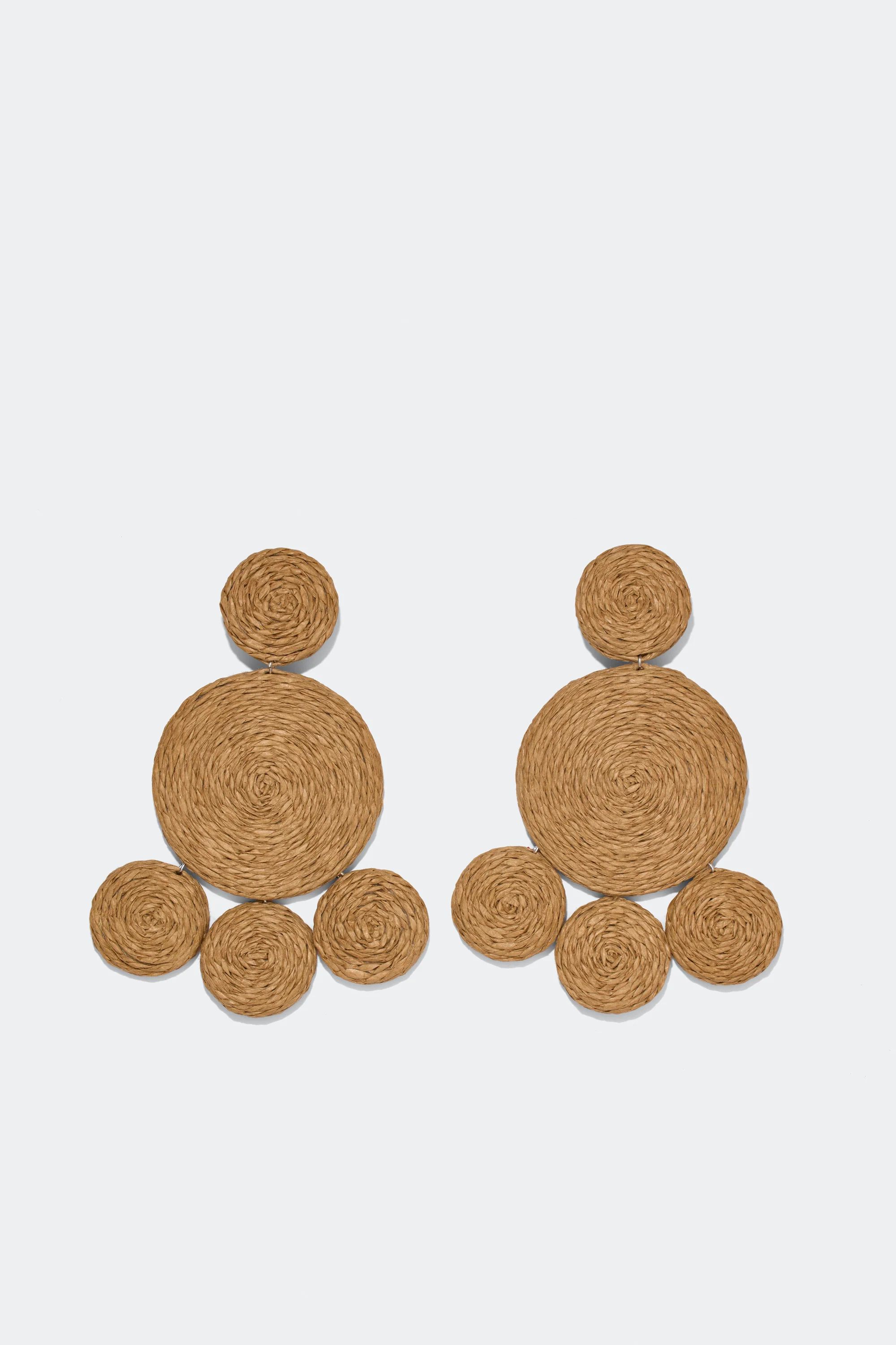 Raffia
           Deco Earring in Natural | Simon Miller