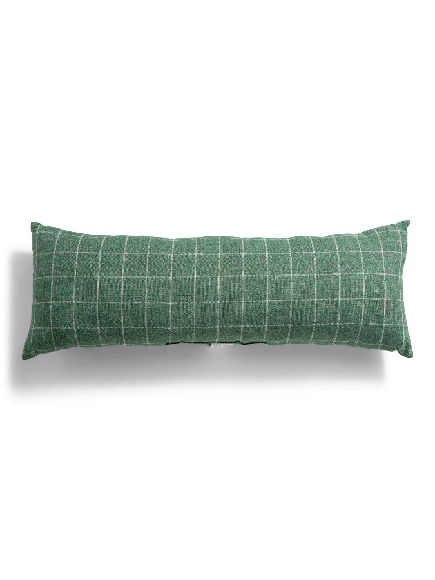 Made In Usa 14x36 Linen Bennet Check Plaid Pillow | TJ Maxx