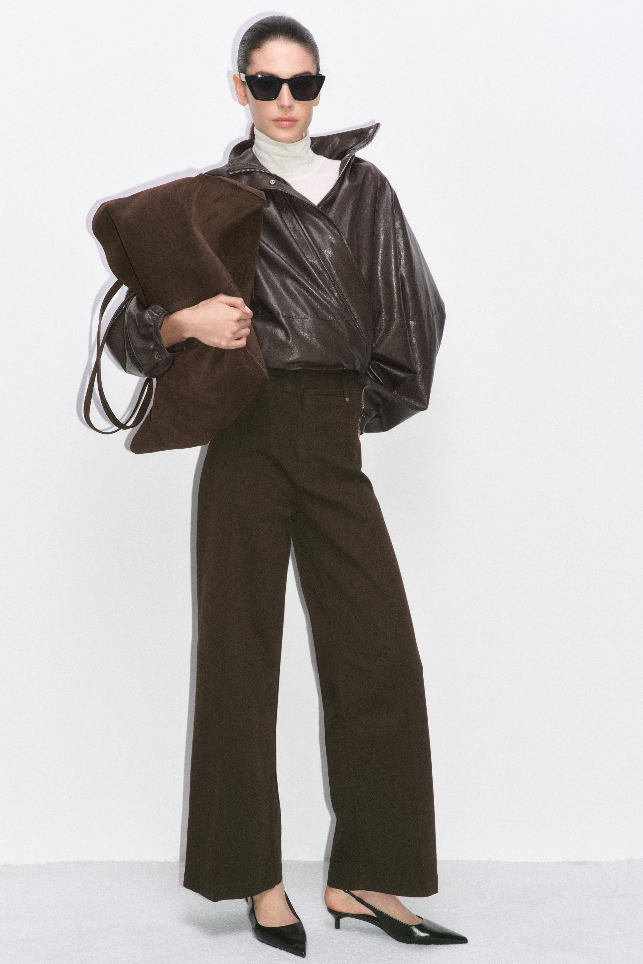 ZW COLLECTION HIGH WAIST WIDE LEG JEANS | Zara US