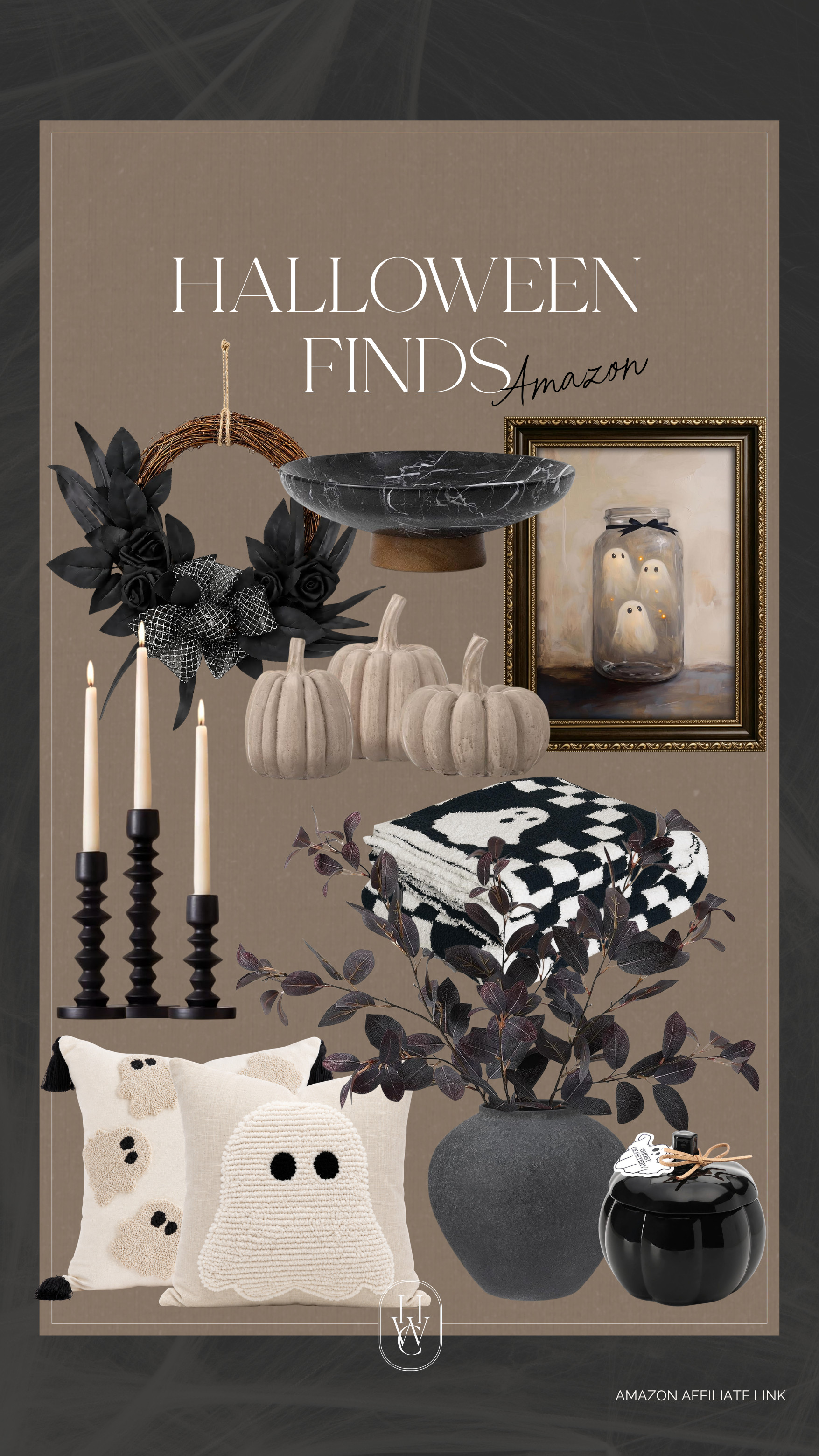 HALLOWEEN DECOR from Amazon!
Amazon Home / Amazon Halloween / 
Halloween Decor / Neutral Ceramic Pumpkins / Matte Black Candle Holders / Brass Jack-O’-Lanterns / Gauze Table Runners / Black Taper Candles / Woven Bats Garland / Minimalist Skeleton Decor / Smoky Glass Lanterns / Antique Gold Mirrors / Stone Tombstone Accents / Black and White Check Throws / Vintage-Inspired Crows / Rustic Wood Signs / Distressed Metal Lanterns / Bone-Colored Skulls / Velvet Pumpkins in Neutrals / Black Lace Mantel Scarves / Apothecary Jars / Aged Spell Books / Neutral Spider Web Accents / Moody Faux Florals / Iron Wall Sconces / Rustic Wreaths with Bats / Cream-Colored Ghost Pillows / Weathered Candlestick Holders / Terracotta Pumpkins / Terracotta Jack-O-Lantern’s / Rattan Witches Hat / Aesthetic Halloween
 

 #LTKSeasonal #LTKHome