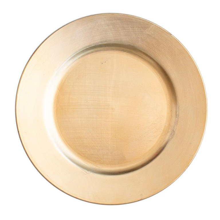 Richland Plain Charger Plate 13" Gold Set of 12 | Walmart (US)