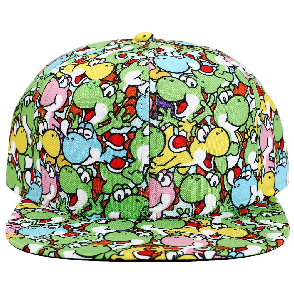 Super Mario Brothers Yoshi All Over Print snapback Cap for mens | Walmart (US)
