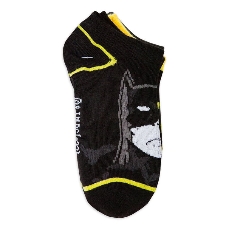 Batman Boys Socks, 6-Pack, No Show Style, Sizes S-L | Walmart (US)