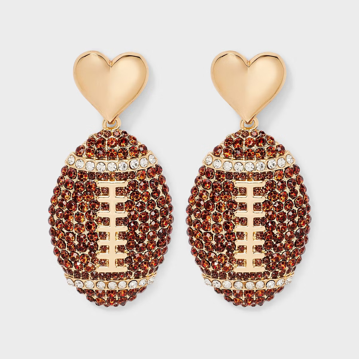 SUGARFIX by BaubleBar Perfect Catch Statement Earrings - Gold/Brown | Target