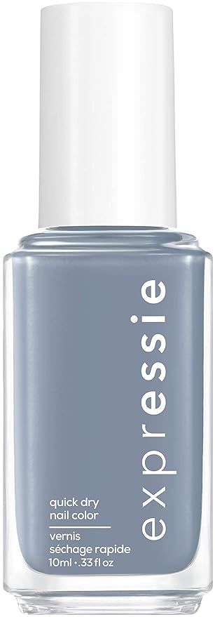 essie expressie Quick-Dry Vegan Nail Polish, Air Dry, Slate Blue, 0.33 Ounce | Amazon (US)