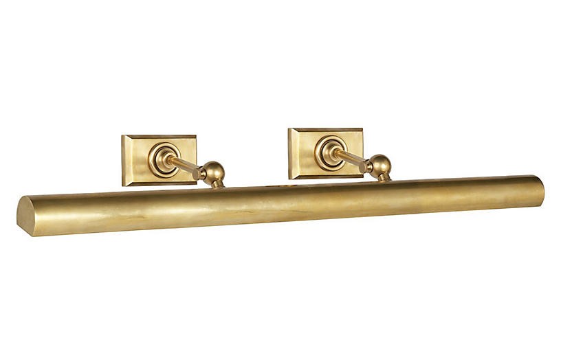 Cabinetmaker Picture Light, Brass | One Kings Lane