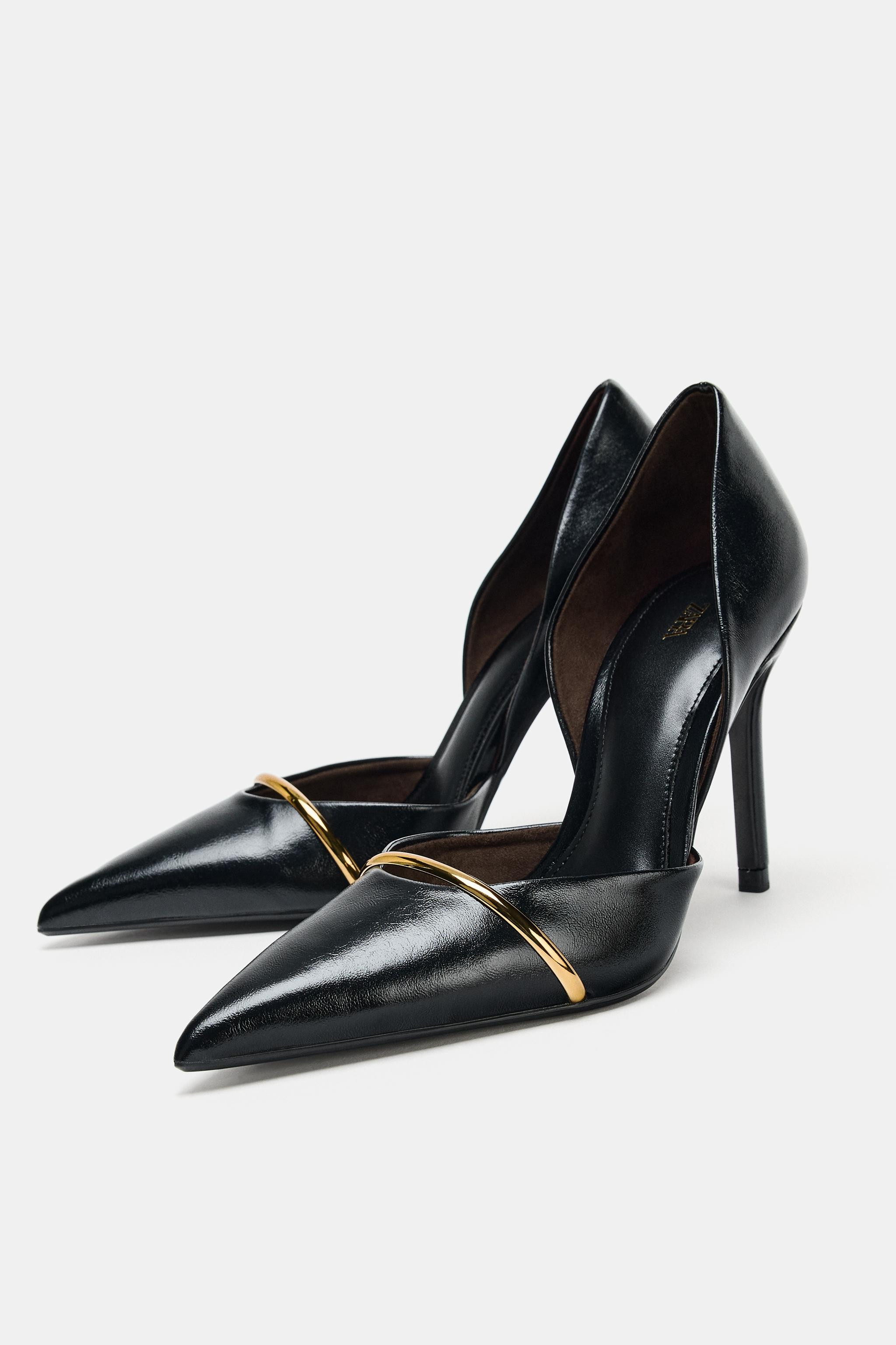 HIGH HEEL SHOES WITH METALLIC STRAP | Zara UK
