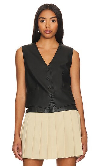 Vero Fitted Vest in Slate Black | Revolve Clothing (Global)