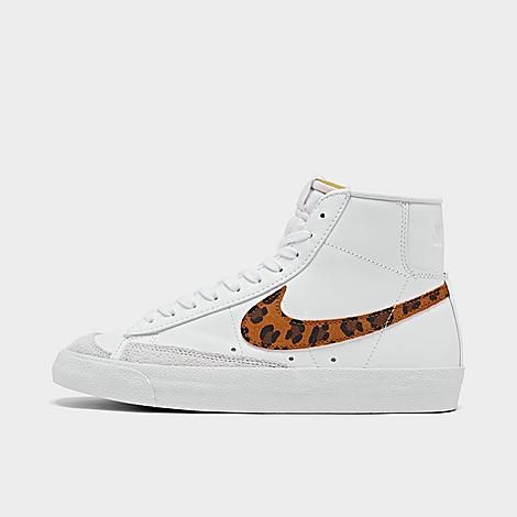 Nike Women's Blazer Mid '77 SE Animal Casual Shoes in White/Animal Print/White Size 6.0 Leather | Finish Line (US)