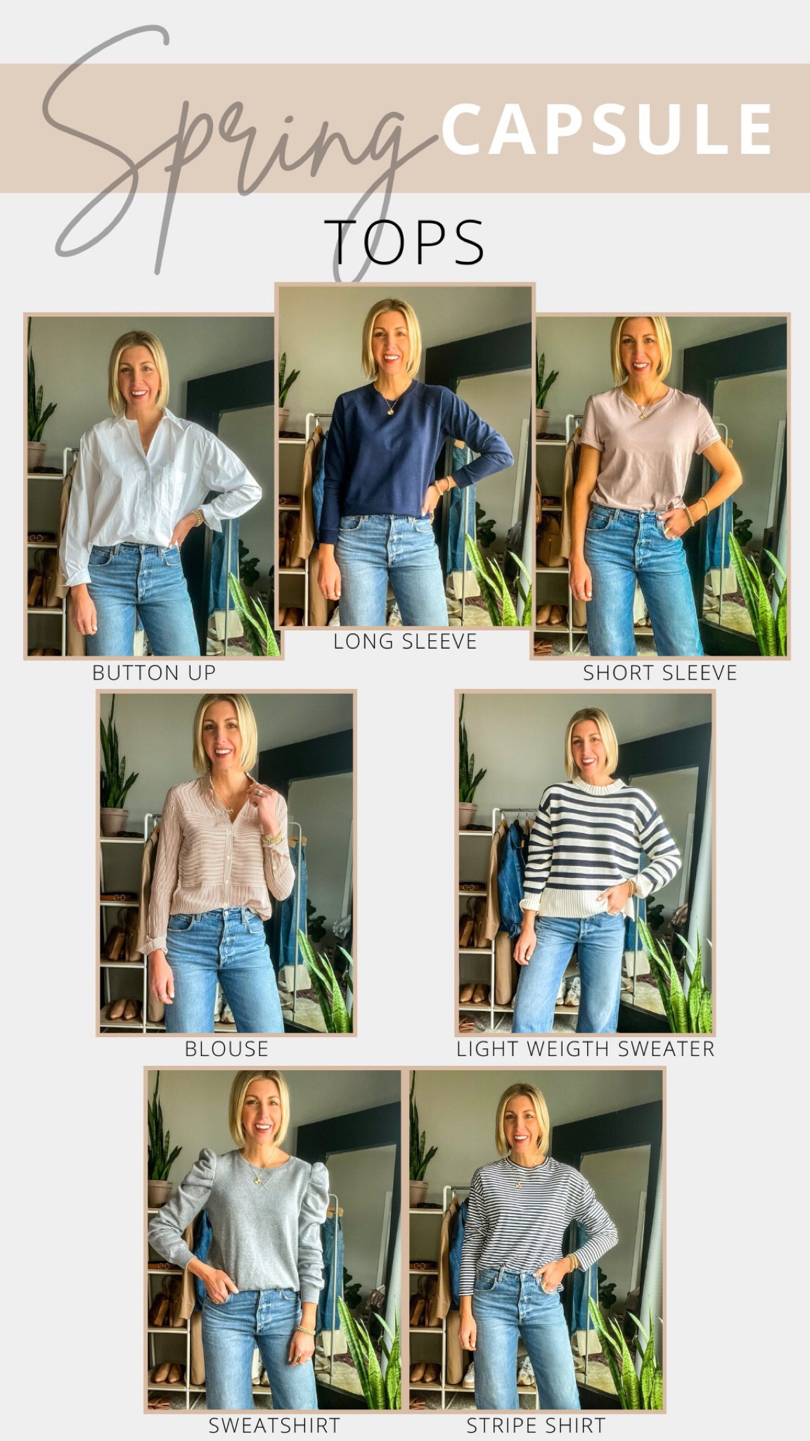 Spring Capsule 2023 Tops 

#LTKstyletip #LTKFind #LTKSeasonal