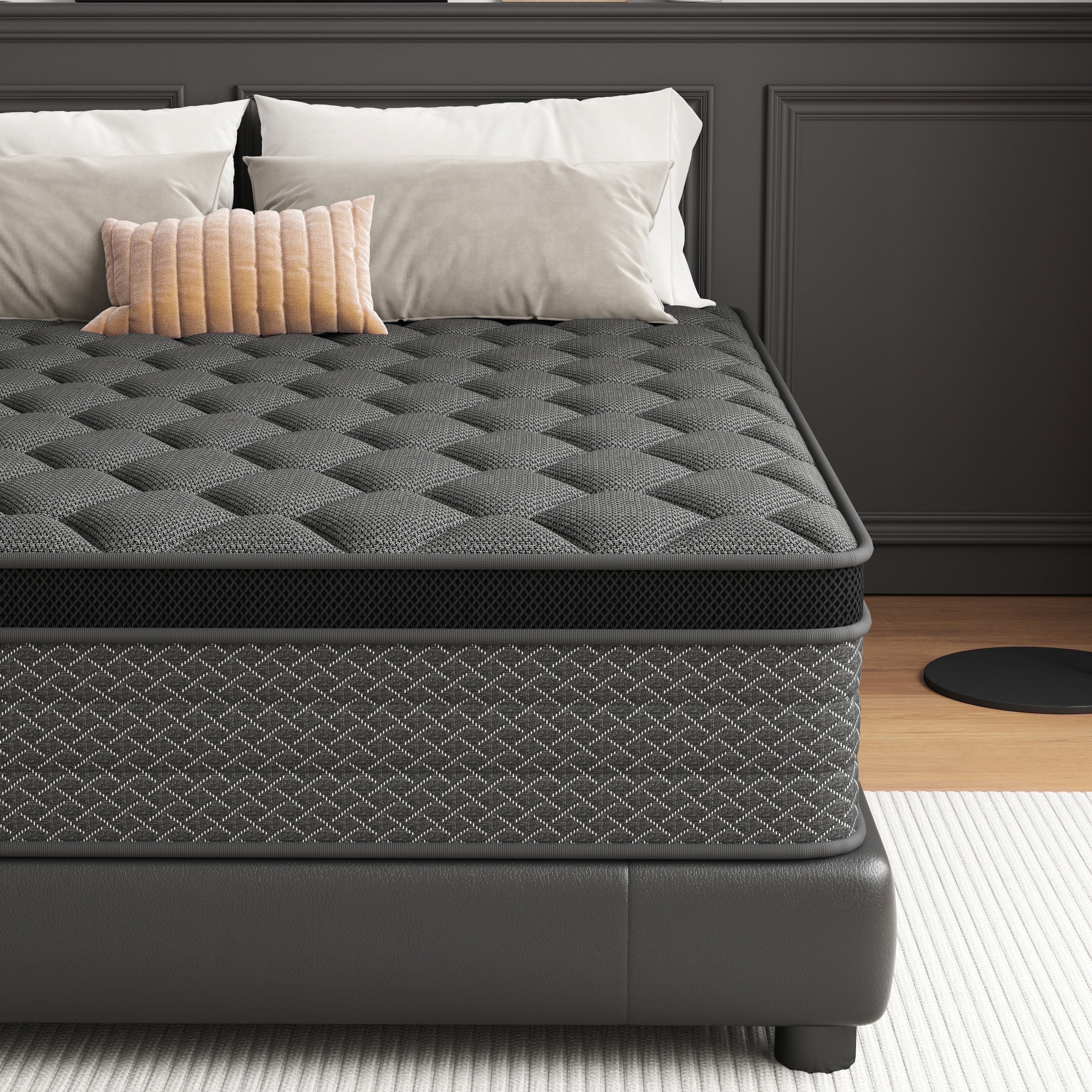 Mocangtu 12" Queen Hybrid Mattress in a Box, Gel Memory Foam with Individually Wrapped Pocket Coi... | Walmart (US)