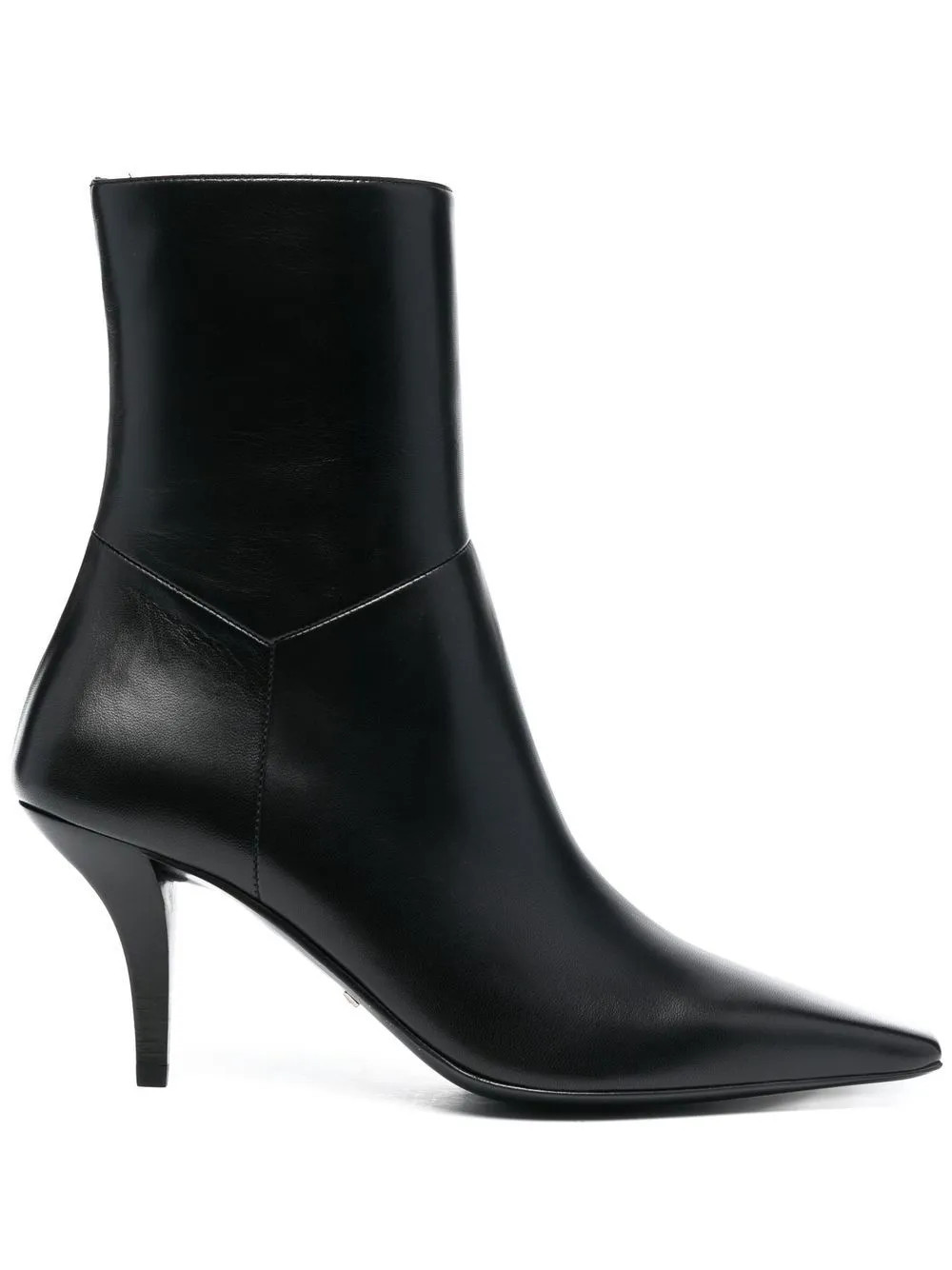 Gucci pointed-toe leather ankle boots - Black | Farfetch Global