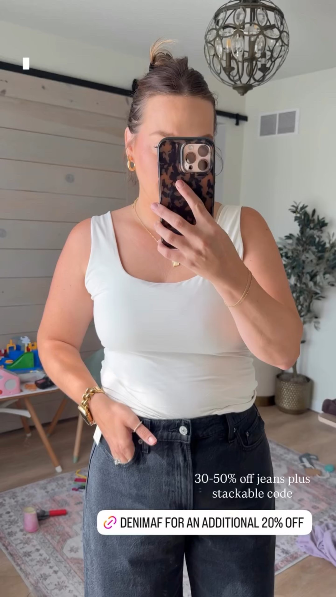 30-50% off jeans plus stackable code DENIMAF for an additional 20% off / wearing size 30 in these jeans, normally I am either 30 or 31 (10/12) but these fit nicely! // postpartum jeans / Abercrombie jeans / denim sale 

#LTKFindsUnder100 #LTKMidsize #LTKSaleAlert
