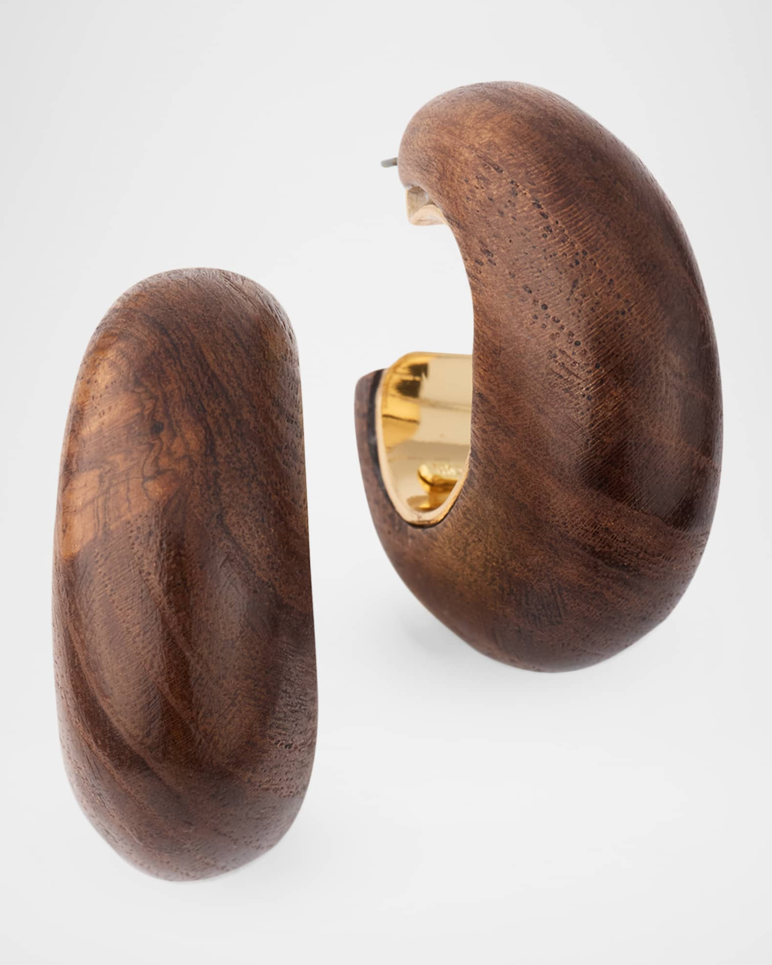 Wooden Hoop Earrings | Neiman Marcus