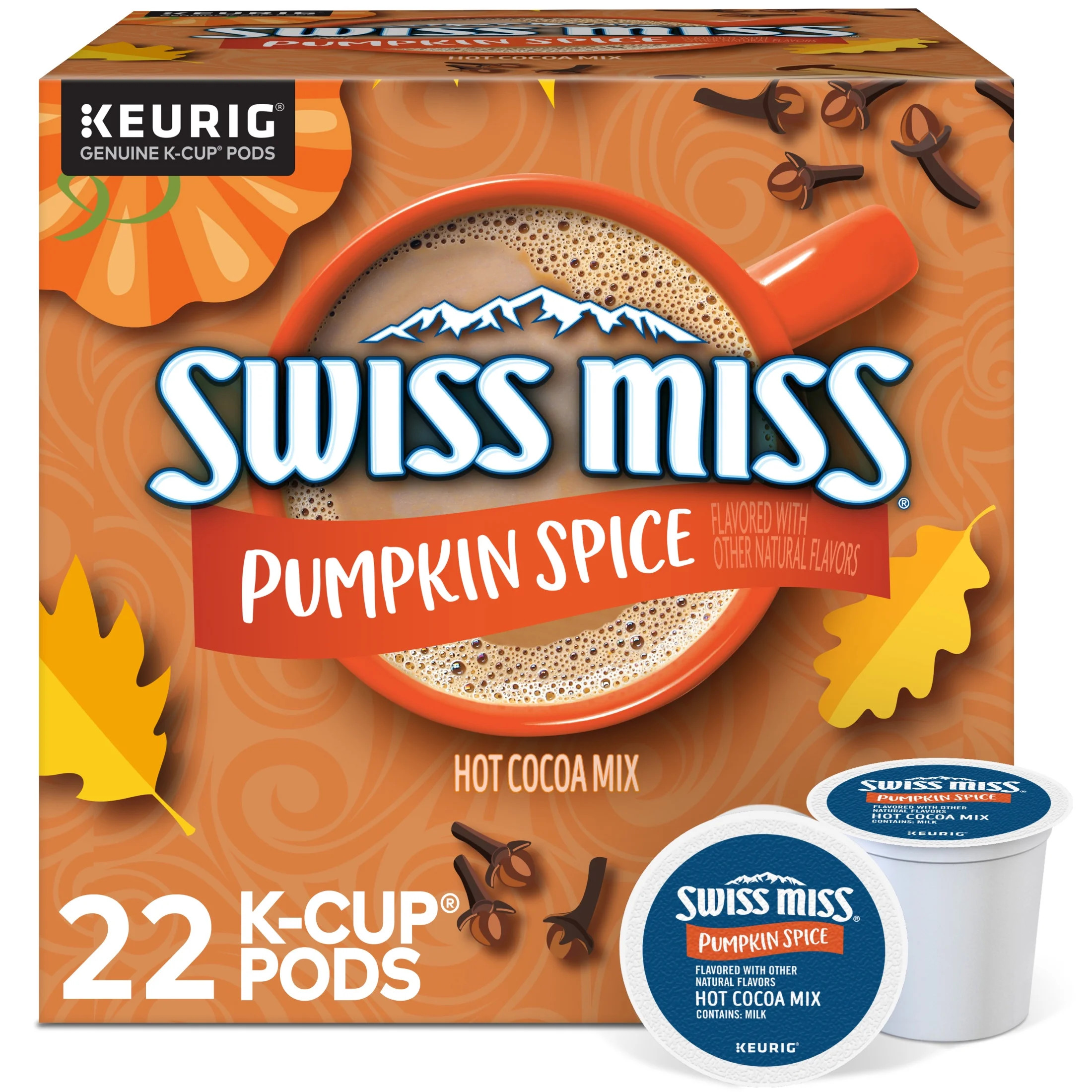 Swiss Miss, Pumpkin Spice Hot Cocoa K-Cup Pods, 22 Count | Walmart (US)
