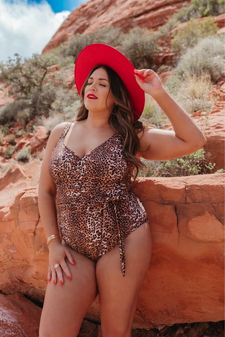 my curvy Sarah Wrap one piece swimsuit in jaguar cheetah print! i’m wearing the size xl and fits true to size! has seen in cups and adjustable supportive straps. comes in xs-xxxl 

#LTKSwim #LTKSeasonal #LTKMidsize