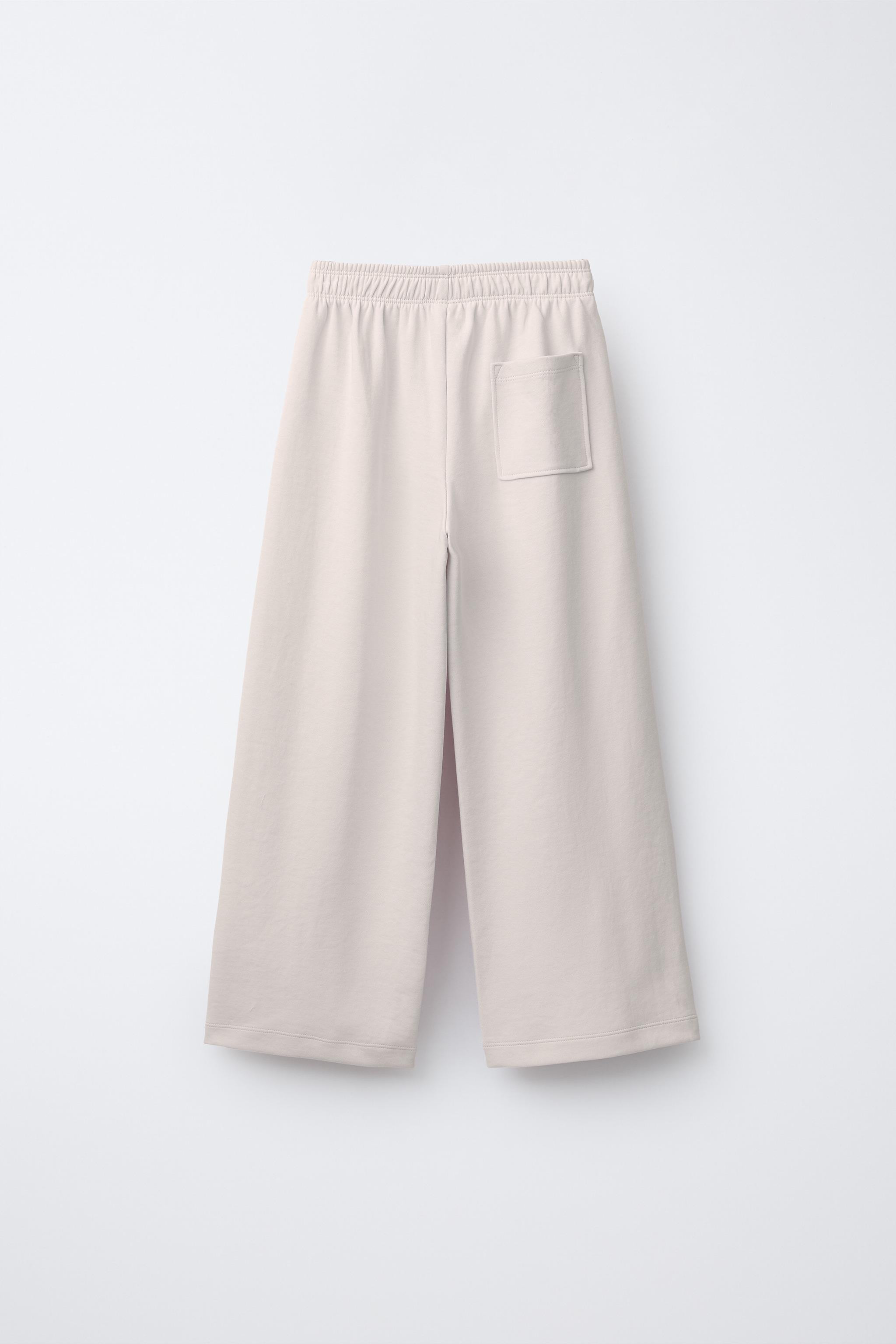 INTERLOCK WIDE LEG PANTS | Zara US