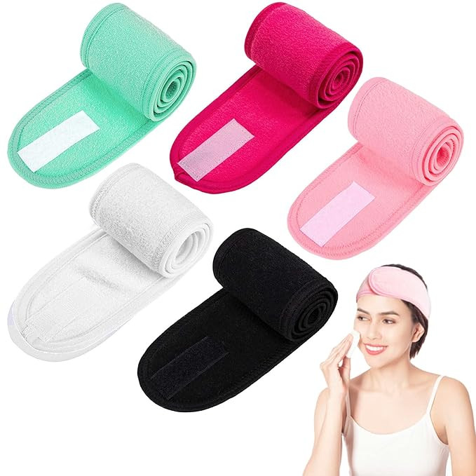 OTAVILEM Headbands, Facial Head Bands, 5 Pack Head Wraps for Women, Stretchy & Soft Fashion Hairb... | Amazon (US)