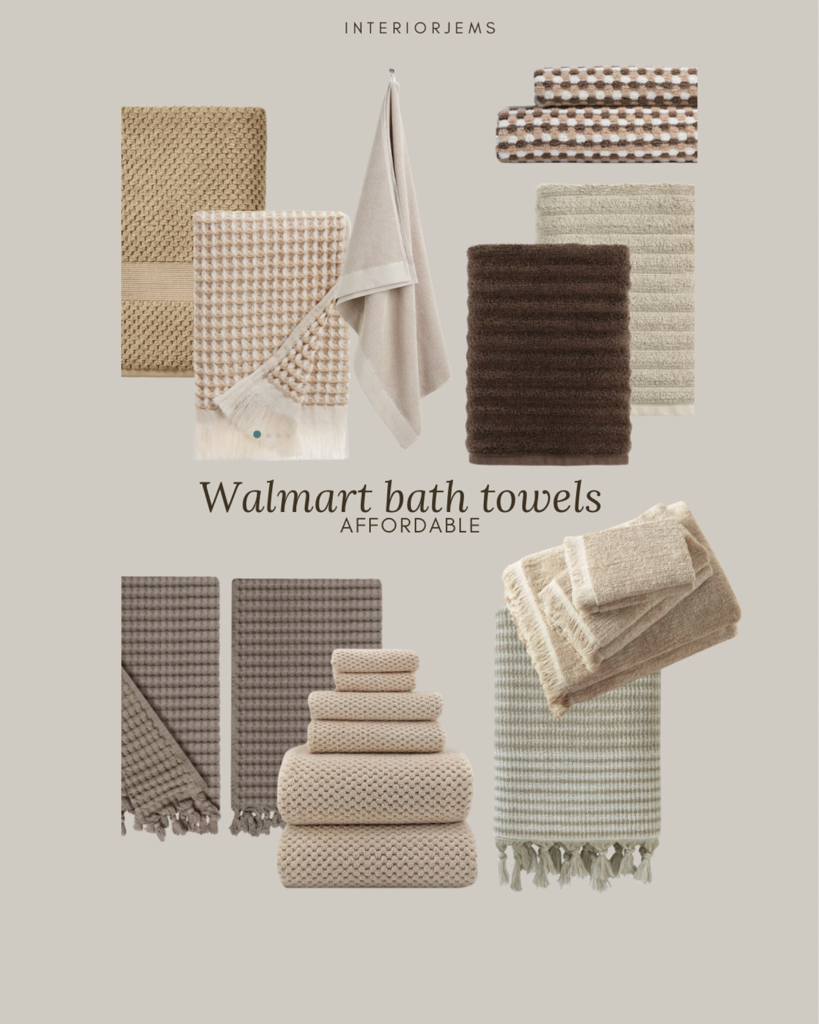 Walmart and our other favorite bath towels, a neutral bath towel, cozy bath towel, ground bath towel. I’m a bath towel, bathroom must have from parachute home.

#LTKSaleAlert #LTKHome #LTKStyleTip