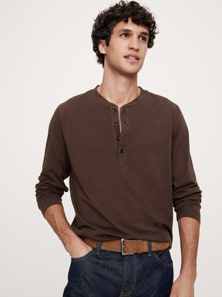 Soft Wash Henley T-Shirt | Banana Republic (US)