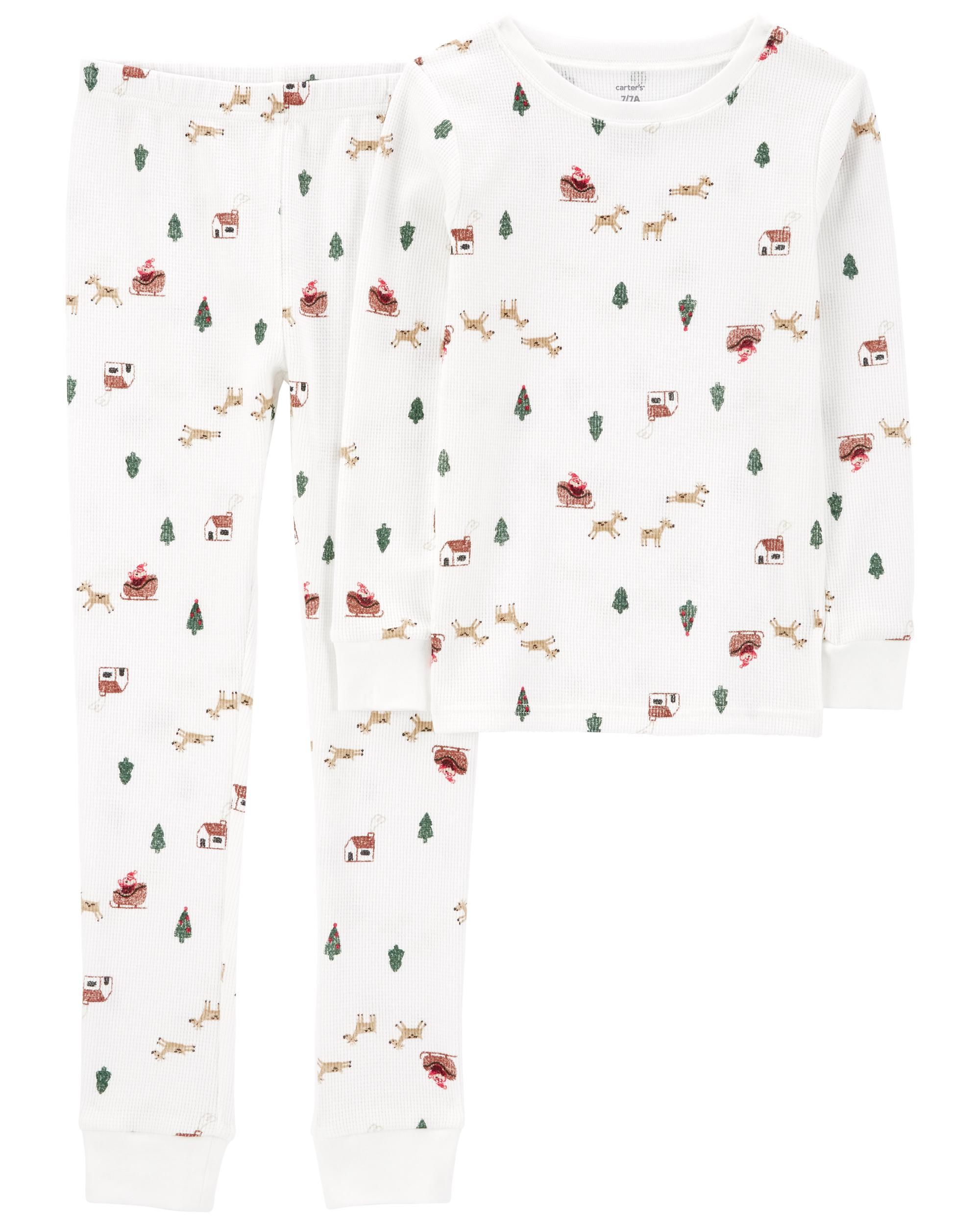 Kid 2-Piece Christmas Thermal PJs | Carter's