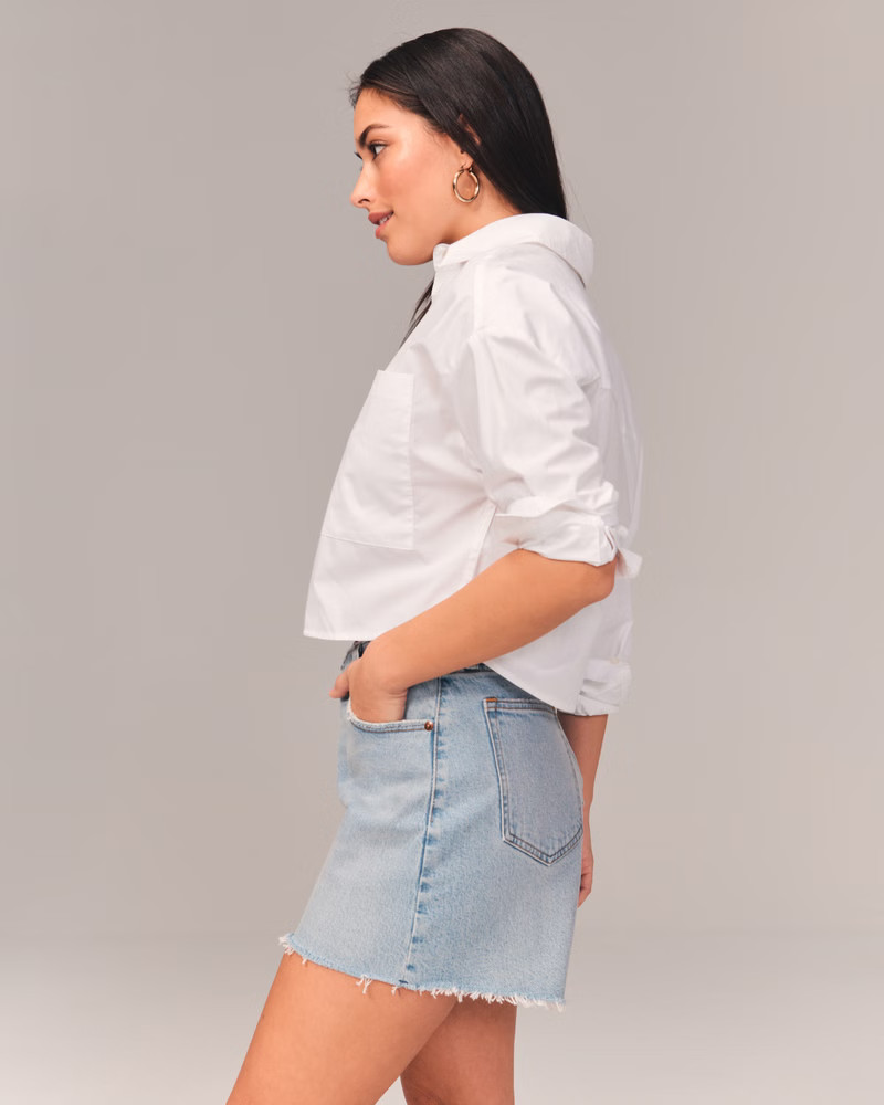 Women's Curve Love High Rise Dad Shorts | Women's Bottoms | Abercrombie.com | Abercrombie & Fitch (US)