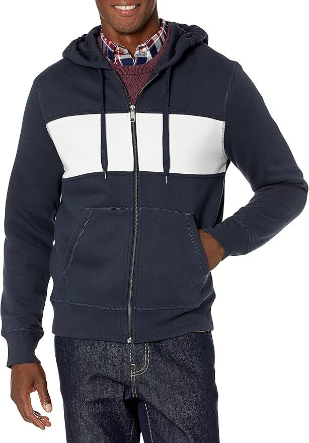 Amazon Essentials Men's Full-Zip Hooded Fleece Sweatshirt | Amazon (US)